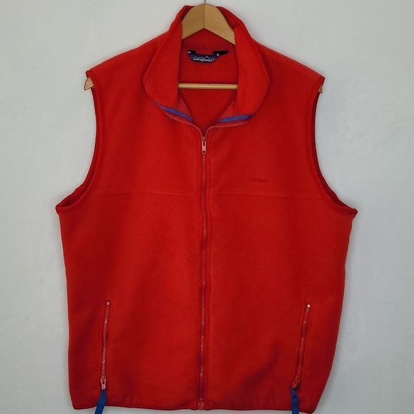 Patagonia Fleece Vest Embroidered logo Vintage Size XL - Picture 3 of 10